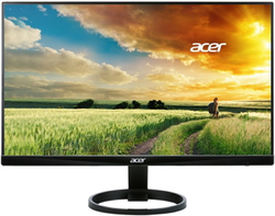 Монитор Acer - R240HYbidx, 23.8;;, 16:9, IPS, 4ms, 250cd/m&#178;, 1000:1, 1920x1080 (Full HD), VGA, 1x HDMI, 1x DP, цвет Чёрный, UM.QR0EE.026