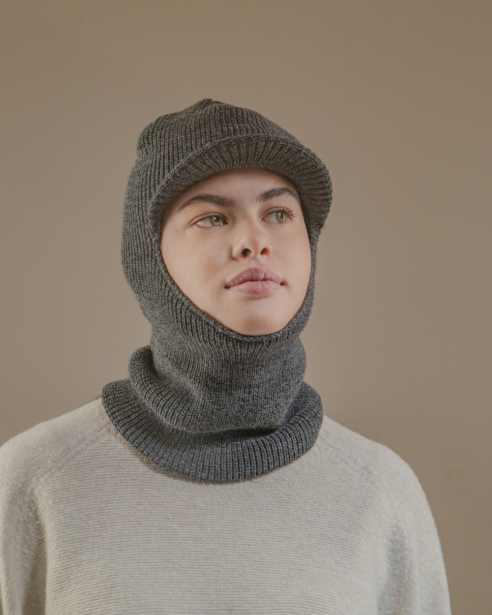 Шапка Fisherman Balaklava GO серый меланж