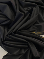 Шерсть с эластаном костюмно-плательная double face черная