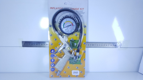 Пистолет для подкачки шин с манометром до 16 атм., (пистолет+ манометр) 25D