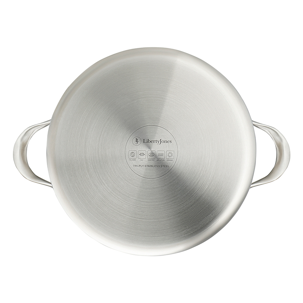 Кастрюля с крышкой 3ply etalon, D24 см, 6 л