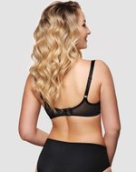 Бюстгальтер-балконет на косточках с мягкими трехразрезными чашками (Размер: 75C) (Цвет: черный)