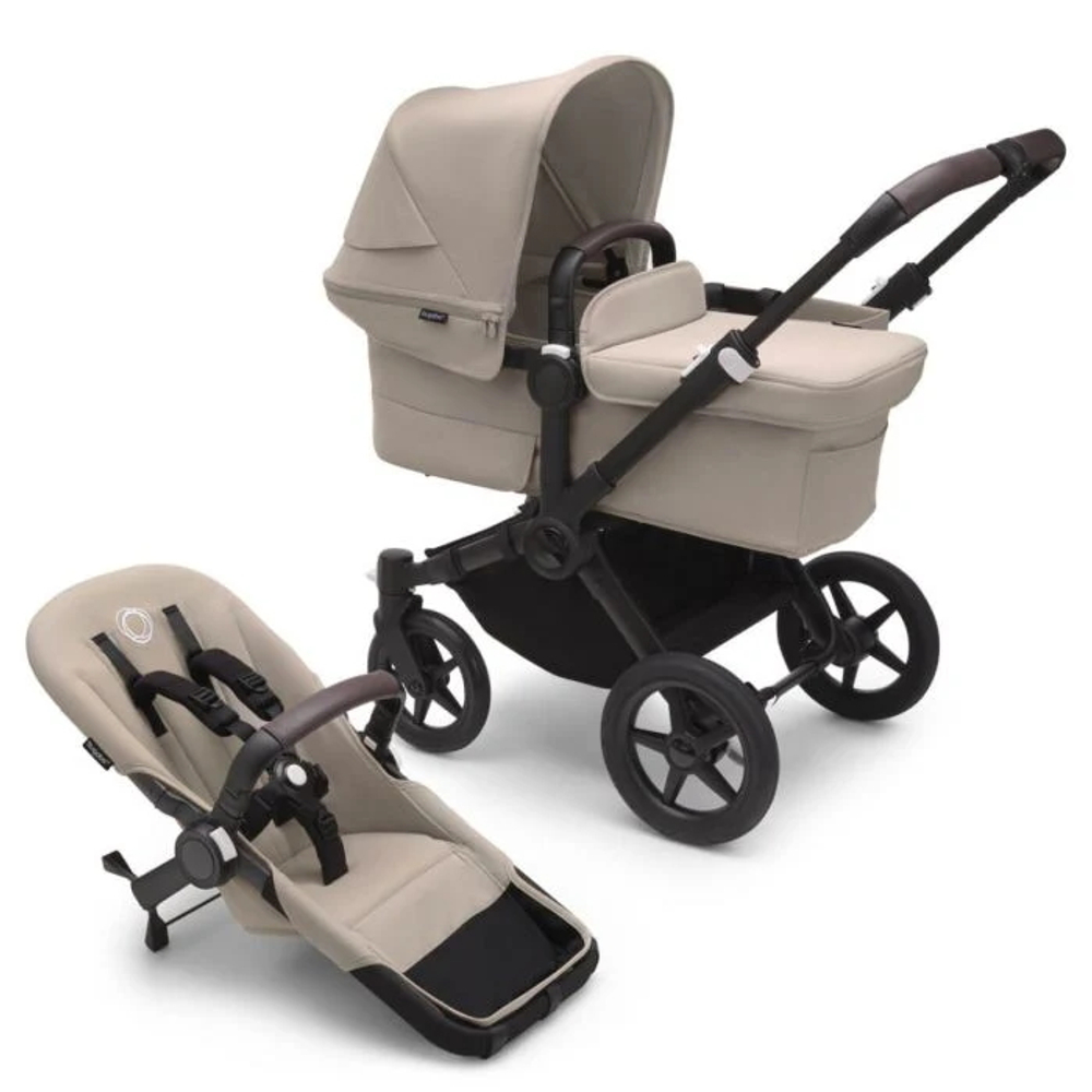 Коляска Bugaboo Donkey 5 Mono Complete 2 в 1 Black/Desert Taupe-Desert Taupe
