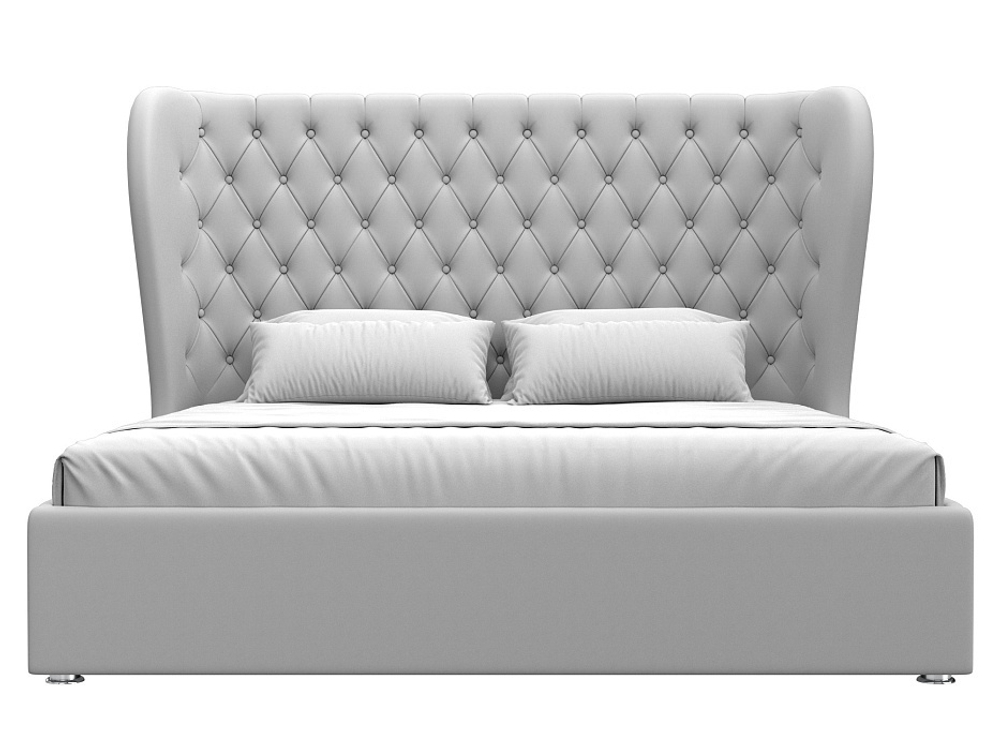 Кровать интерьерная Далия 180, Белый, Экокожа, 108306