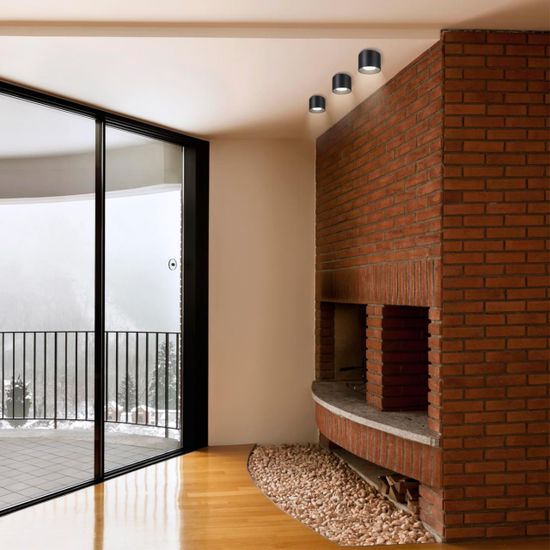 358474 OVER NT21 237 черный Светильник накладной IP20 LED 4000K 15W 200-260V RECTE