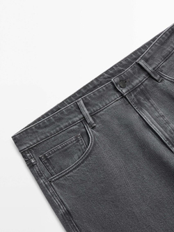 Massimo Dutti Джинсы зауженного кроя, серый