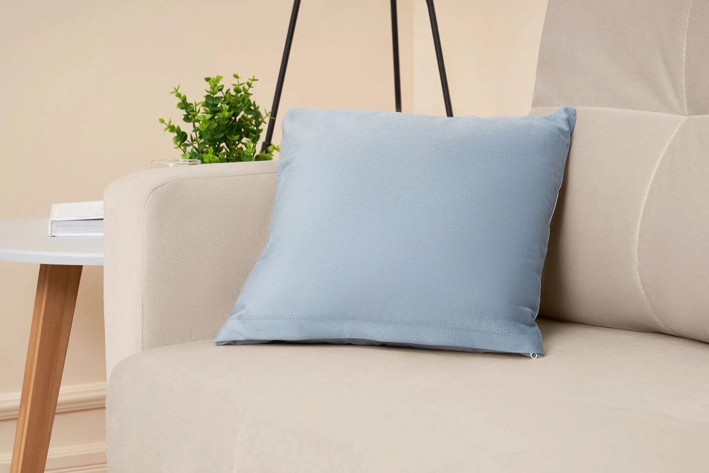 Диван Отто, шагающая еврокнижка, велюр, бежевый