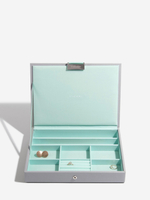 Органайзер для украшений и часов Stackers Classic Jewellery Box, 4 секции - Burgundy (Burgundy / бордовый / Burgundy / 600 / 700 / Органайзер-косметичка с крышкой)