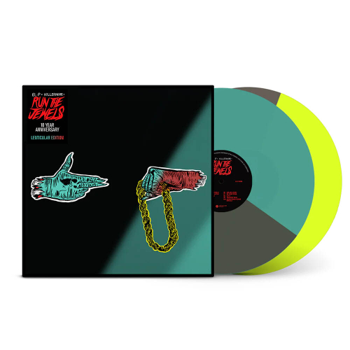 Run The Jewels - Run The Jewels - Blue & Black Translucent Split; Yellow & Black Translucent Split 2LP