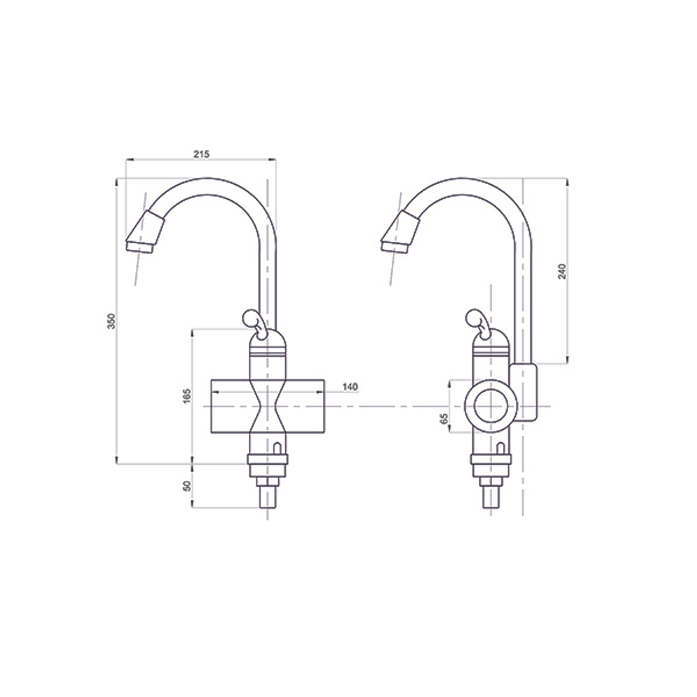 Проточный водонагреватель WH-001 (3,3 кВт, УЗО, кухня) MIXLINE