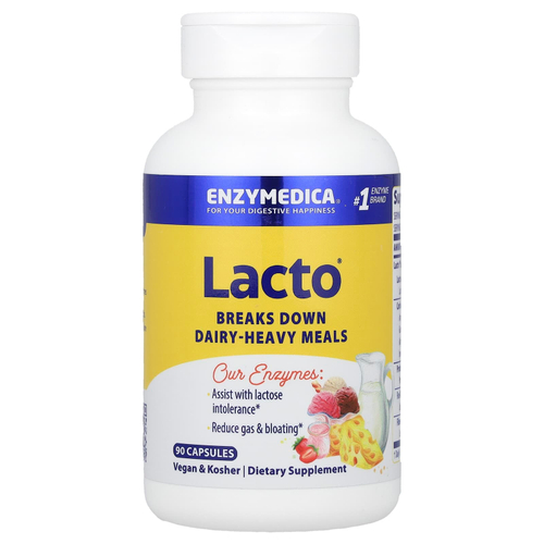 Enzymedica, Lacto®, 90 капсул