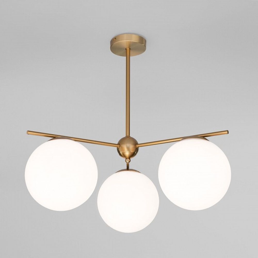 Люстра на штанге Eurosvet Marbella 60147/3 латунь