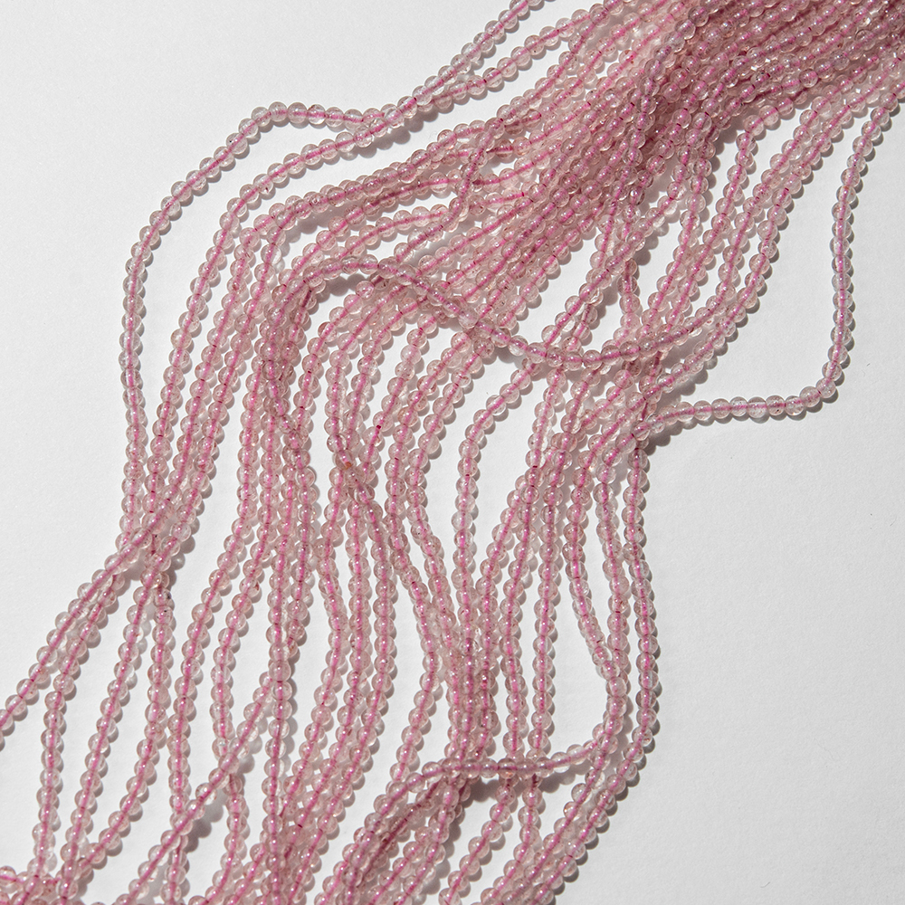 Клубничный кварц натуральный, 2,3мм, шар