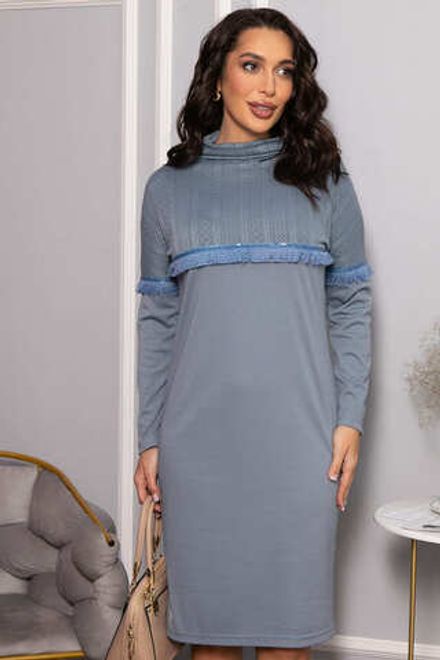 Платье трикотажное Нарина (серое) П14513-10М LT Collection