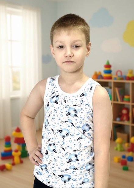 Майка на мальчика///Расцветки моделей обновляются каждую неделю. ОСТАВЛЯЕМ ЗА СОБОЙ ПРАВО отправить расцветку, которая есть на складе.