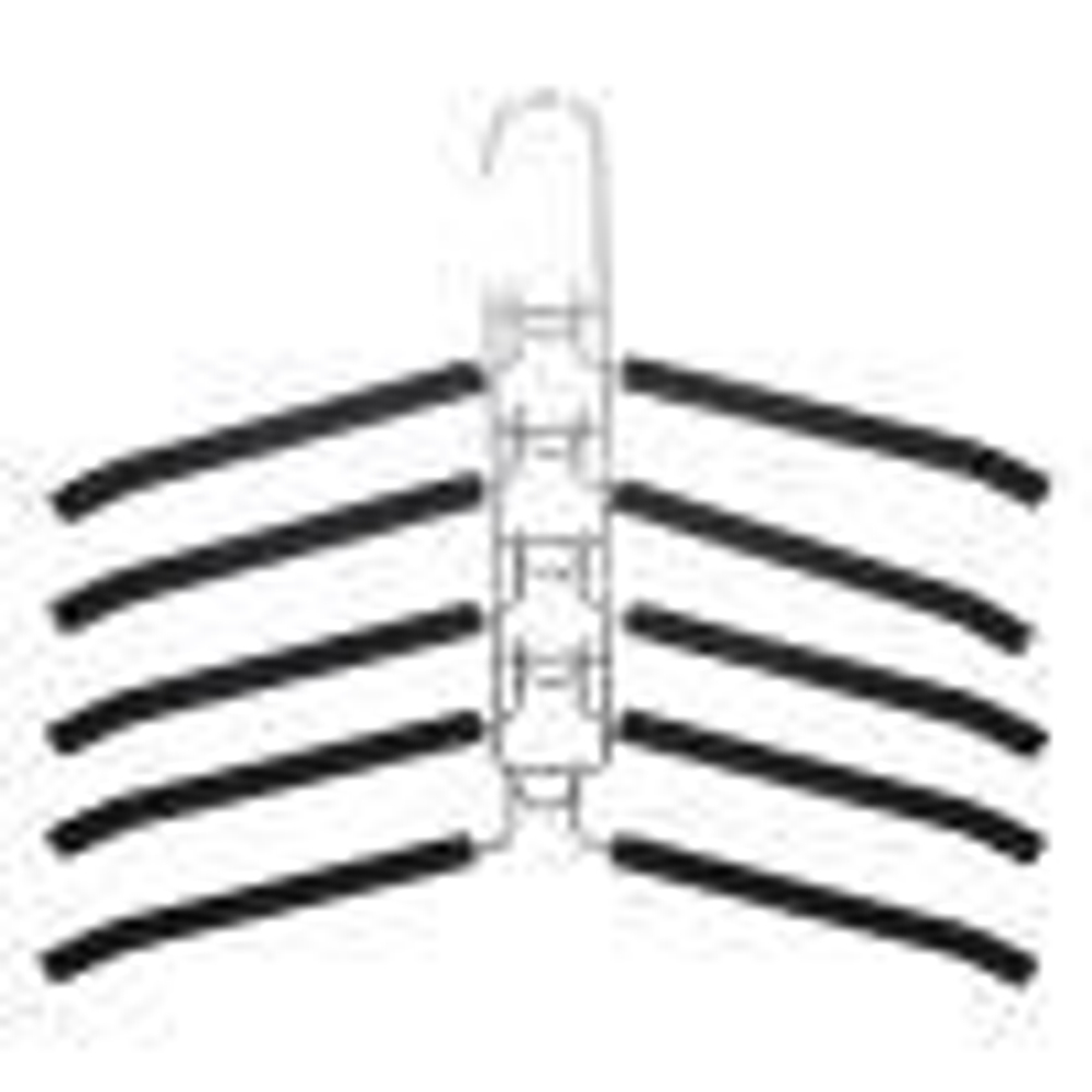 456-096 VETTA Вешалка-органайзер на 5 вещей с покрытием из вспененного ПВХ