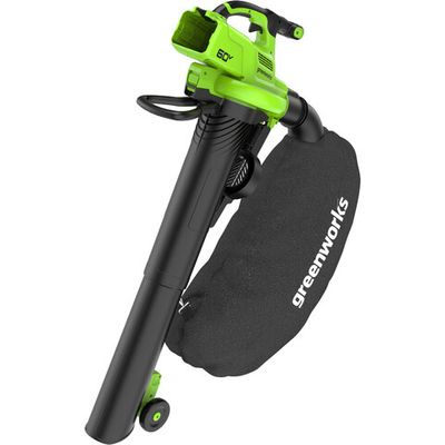 Пылесос-воздуходувка GREENWORKS GD60BVII 60 V без акб и з/у 2409307