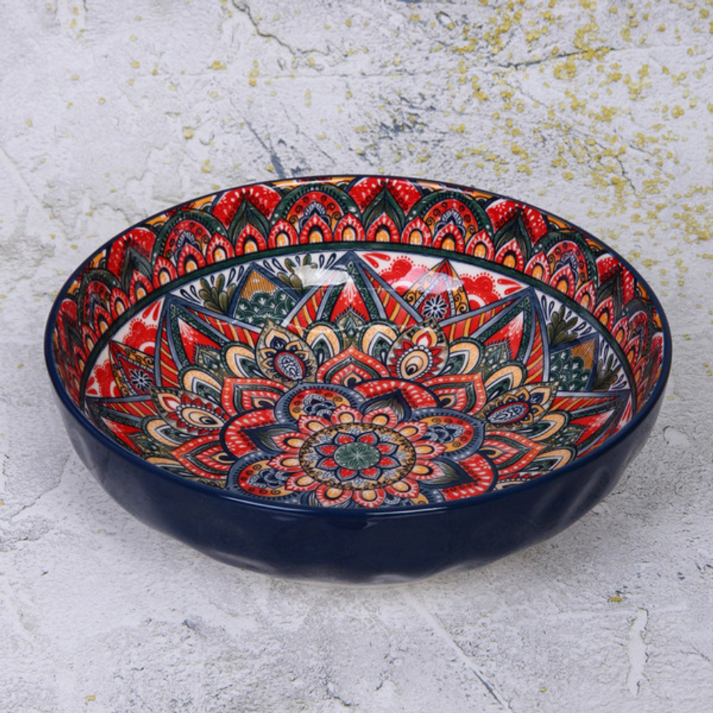 Салатник керамический «Марракеш» синий 26*7,5см