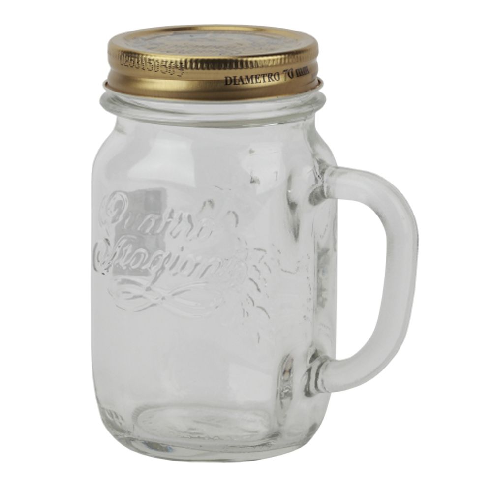 Bormioli Rocco QUATTRO STAGIONI банка 415 мл с ручкой и крышкой | Bormioli Rocco