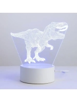 Светильник сенсорный «Тираннозавр» LED 7 USB/от батареек бел
