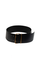 Широкий ремень черный