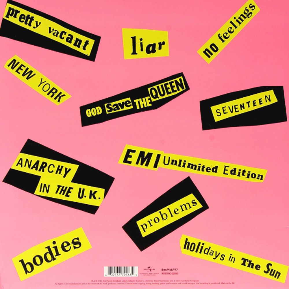 Sex Pistols. Never Mind the Bollocks, Here's The Sex Pistols (LP) Секс Пистолс