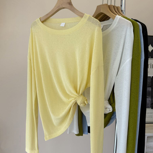 Женский прозрачный лонгслив