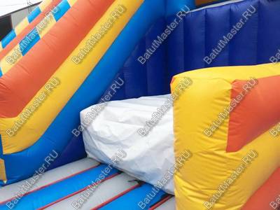 Коммерческий надувной батут "Большая стройка" 10*4,5*7 м