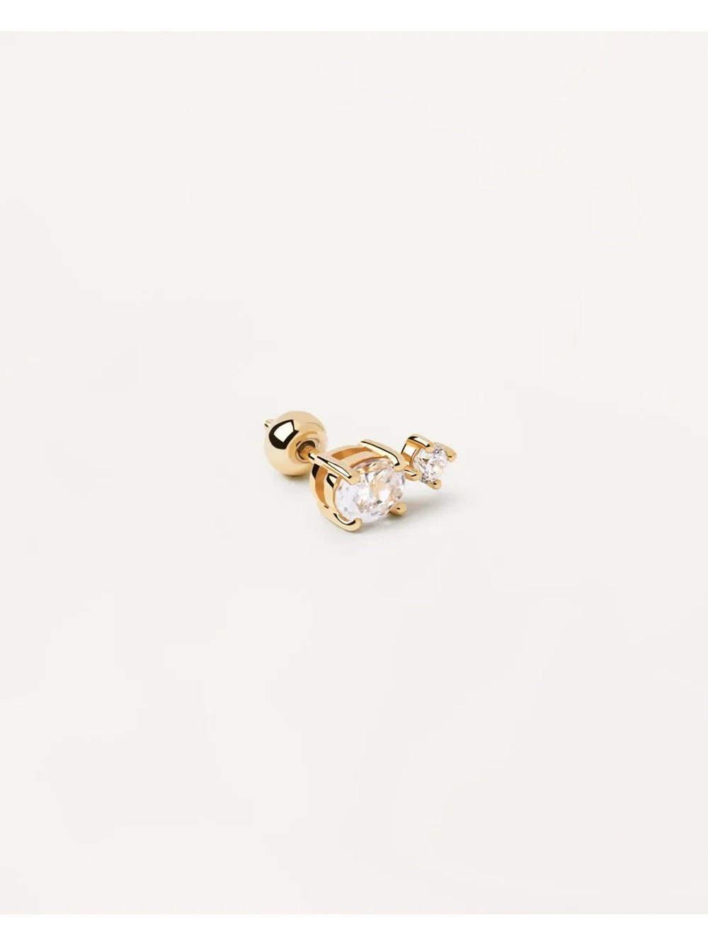 Одиночная серьга женская PDPaola Nikita серебро 925 пробы покрытое золотом 750 пробы PG01-741-U