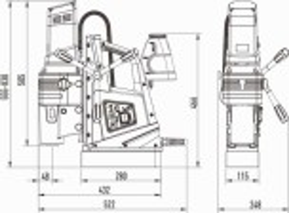 Станок сверлильный на магнитной подошве AT-S SU-125R