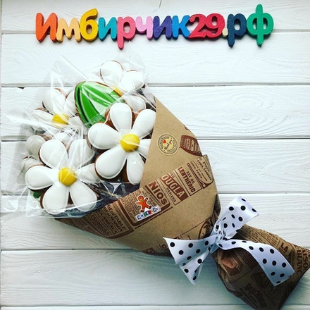 Имбирные пряники цветы