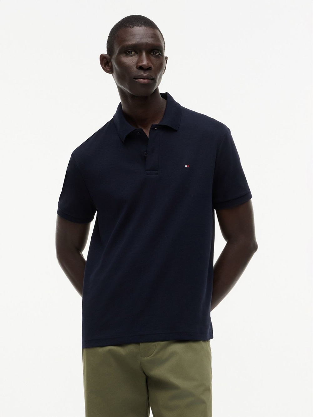 Поло Tommy Hilfiger Regular Fit Smooth Cotton Navy