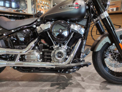 Softail Slim 2021 Harley-Davidson River Rock Gray Denim / Black Denim