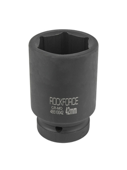 Головка ударная глубокая 42мм 1''6гр. RockForce##Rock FORCE RF-48510042