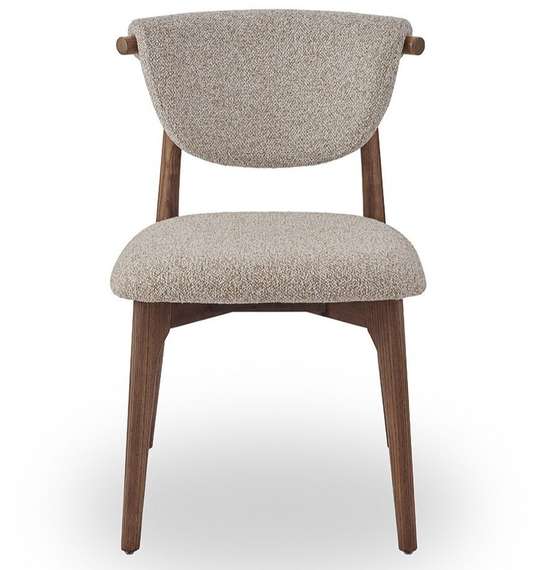 Стул Holmes 2, бежевый, ножки орех