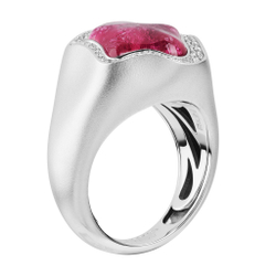 Кольцо с Рубеллитом и Бриллиантами, R0030-58/1