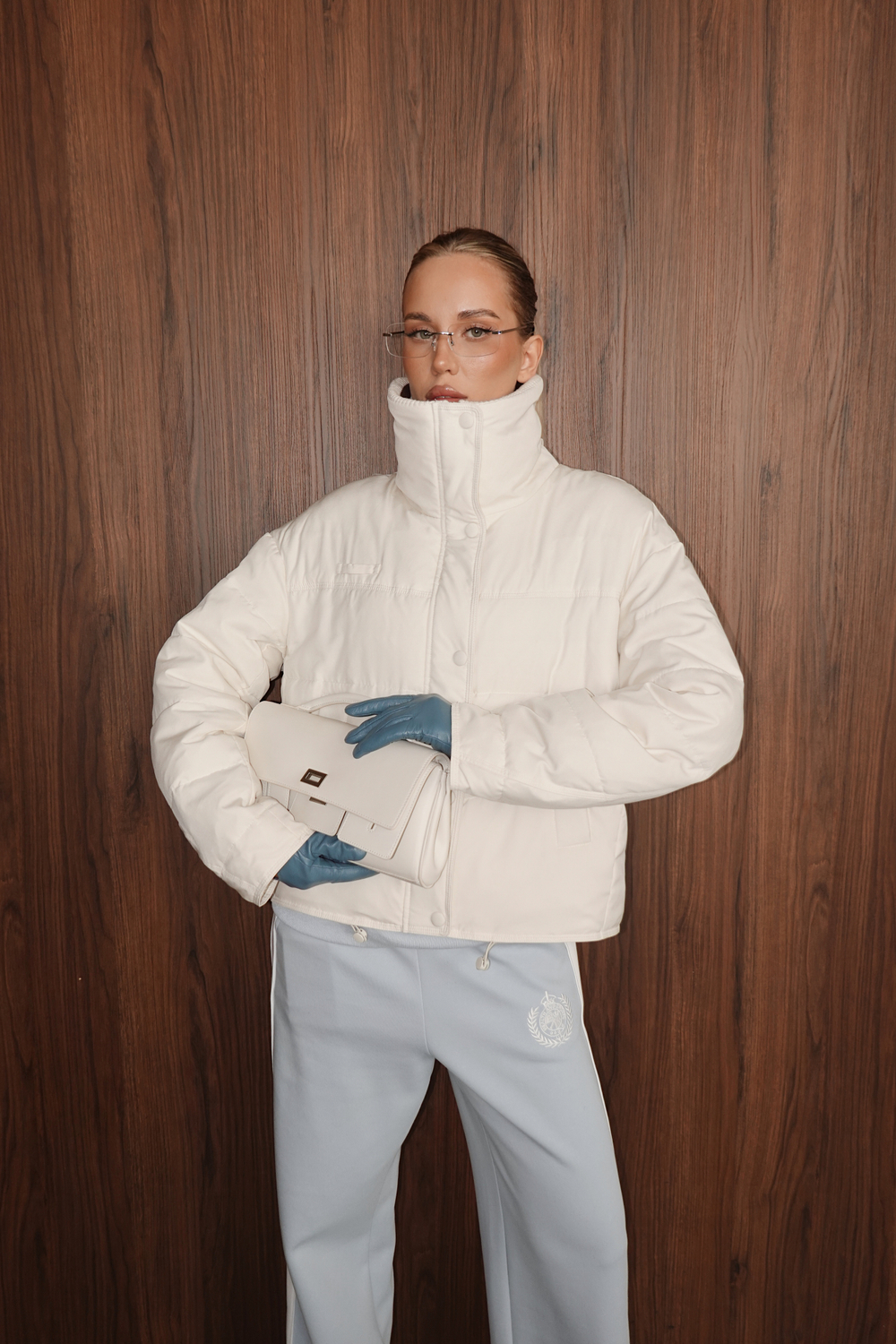 Куртка демисезонная с воротником из трикотажа