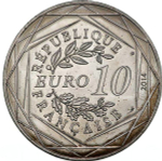 France 10 Euro 2014 – Égalité by Sempé (Winter Edition). Silver Coin from the "Values of the Republic" Series