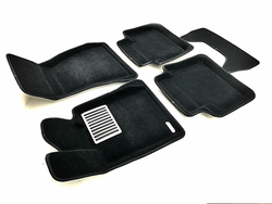 Коврики салона для BMW 7 (G11) (2015-) Euromat 3D Lux черные. Арт. EM3D-001217