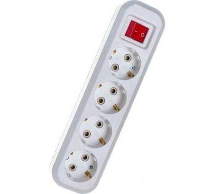 Колодка для удлинителя "IONICH" 4 гн. с/з и выкл.