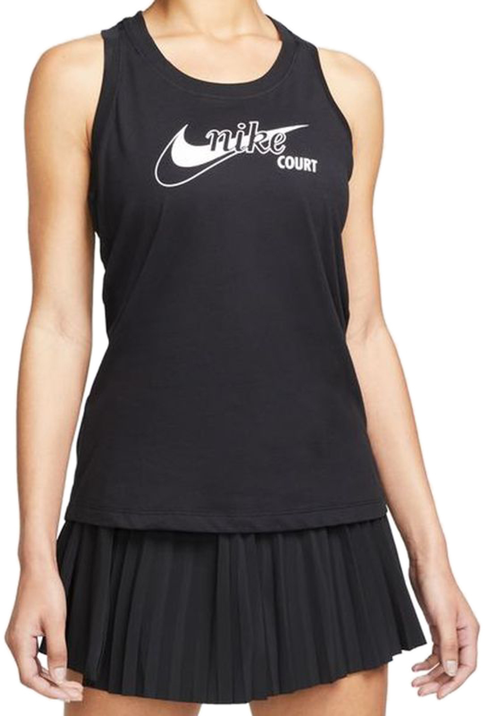Женский топ теннисный Nike Court Dri-Fit Tank W - black