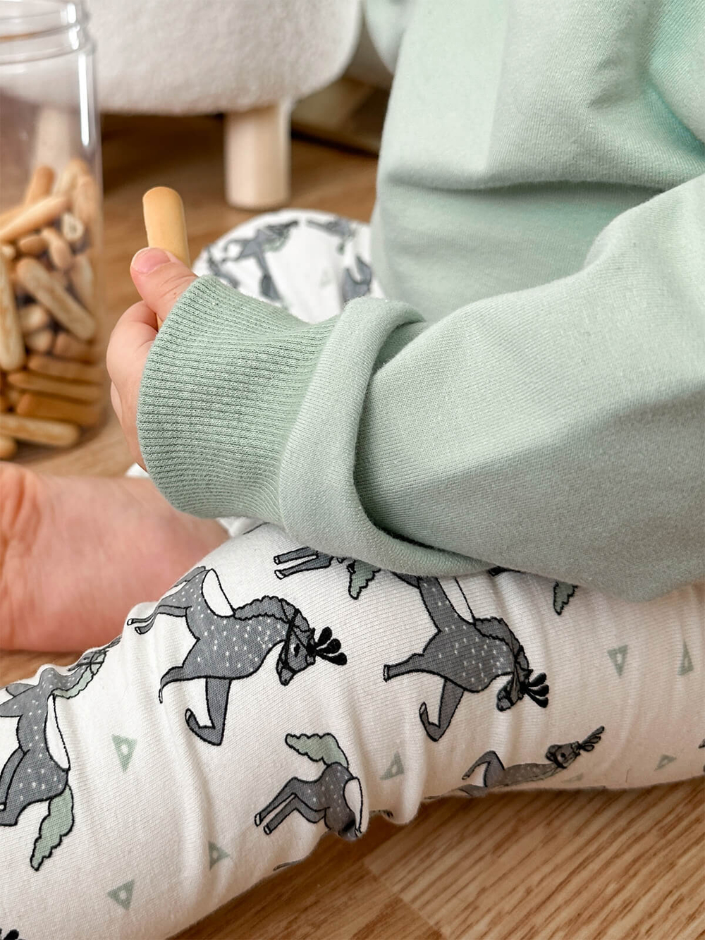 Комплект Mjölk Свитшот Magic Mint/Легинсы Circus