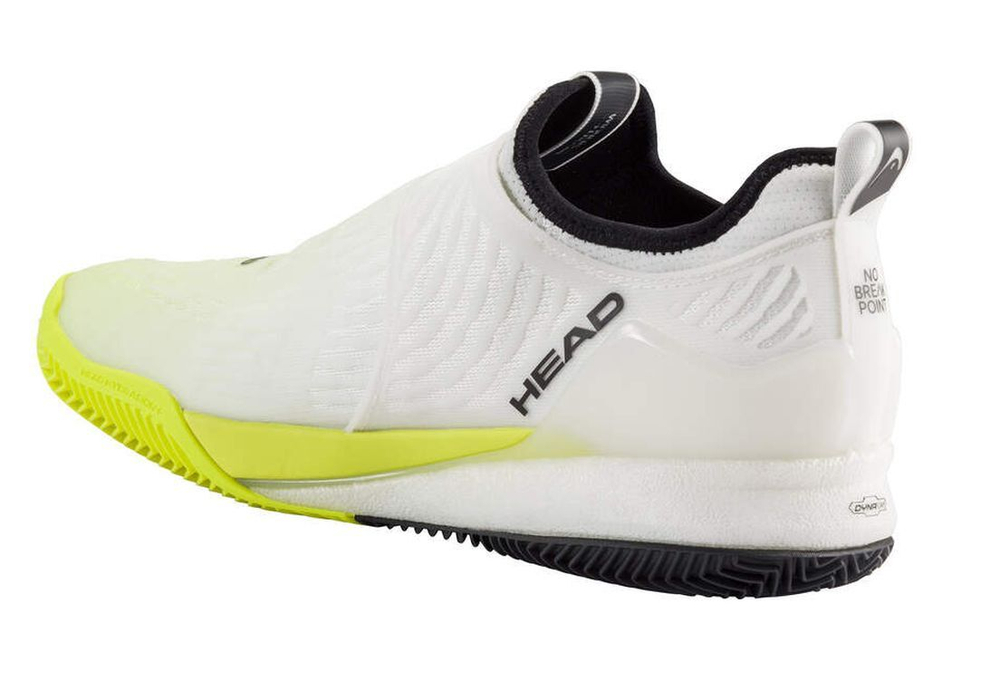 Мужские кроссовки теннисные Head Endure BOA Pro Clay - white/yellow