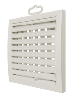 Решетка вентиляционная РРП разъемная регулируемая 150х150 пластик Ivory ERA