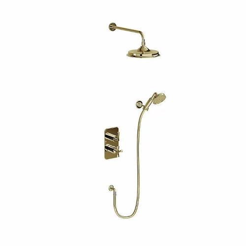 Душевая система Burlington Riviera R2S GOLD+V17 GOLD золото