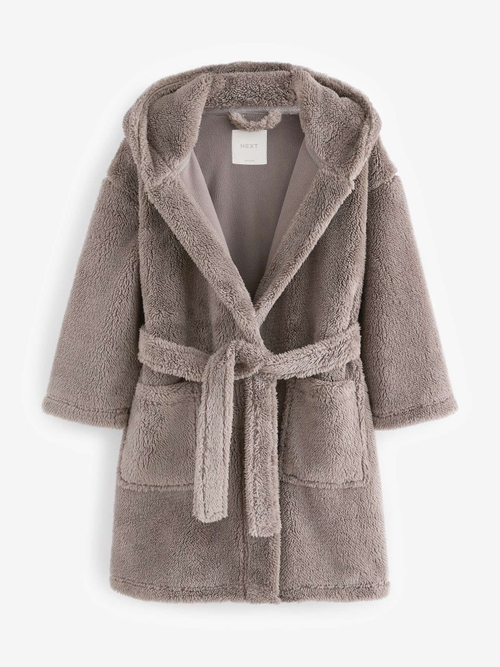 Халат флисовый для мальчика Next B41-658, Светло-коричневый