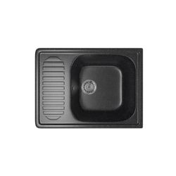 Мойка ML-GM18 490*640*190мм черная, с крылом