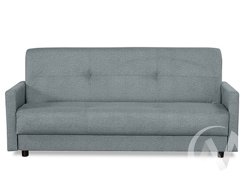 Диван прямой Квин (БД) GROUND 05 (велюр светло-серый)