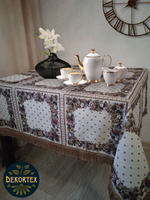 Гобеленовый набор Веночек (скатерть 163х163см + салфетка 32х32см 6шт)