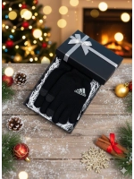 Перчатки зимние трикотажные тёплые сенсорные универсальные